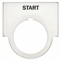 Legend Plate: 30 mm Panel Mounting Size, Half-Round, 1 1/2 in Overall Ht x 2 in Overall Wd (MPN 52NL03)