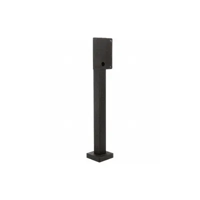PEDESTAL PRO Mounting Post: 56 3/4 in Overall Ht, Black, Pedestal, 10 in x 12 in - Pedestals for Gate Operators