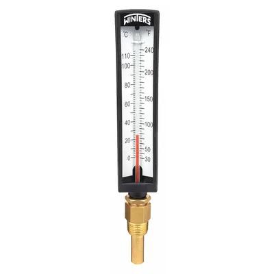 WINTERS TAS132LF Lead-Free Fixed-Angle Thermometer with Thermowell