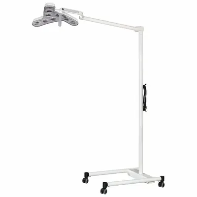 WALDMANN Exam Light: LED, 100,000 lux @ 100 cm, Floor Stand, 3700K/4300K/4700K, 95 CRI - Floor-Stand Medical Lights