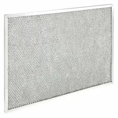 Washable metal air filter for HVACR systems. Traps airborne particles and can be cleaned and reused. Commonly used in commercial and industrial ventilation units, rooftop packages, and air-handling equipment to maintain indoor air quality and protect downstream components.