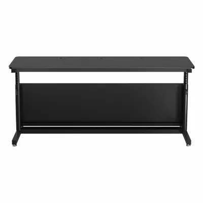 VERSADESK Standing Desk: Black, Wood, 72 in Overall Wd, 24 in Overall Dp - Manual Adjustable-Height Desks
