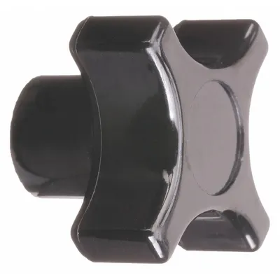 DAVIES Hand Knob: 4 Point, Thermoset, 3/8"-16 Thread - 4-Arm Knobs with Threaded Hole