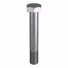 Grade B8 heavy hex bolt with 3/4"-10 thread size, plain finish. Manufactured to ASTM A193 material standards and ASME B18.2.1 dimensional standards. Suitable for high-temperature and high-pressure applications such as flanged connections, pressure vessels, and structural steel assemblies. Supplied in small pack size, nut not included.