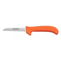 DEXTER RUSSELL Deboning/Utility Knife: Straight, 3 3/4 in Overall Lg, Steel Blade, Orange Handle (MPN 11393)