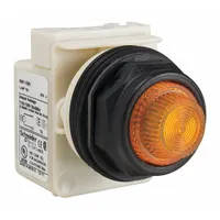 SCHNEIDER ELECTRIC Pilot Light: 30 mm Panel Mounting Size, Amber, Incandescent, 9001SK Series (MPN 9001SKP1A31)