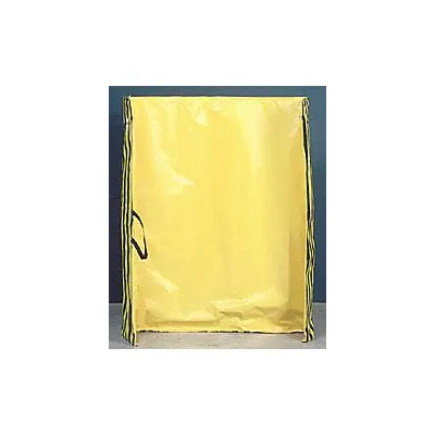 SINGER SAFETY Roll-Up Welding Screen, 6 ft H x 9 ft W, Yellow Vinyl - Roll-Up Welding Screens