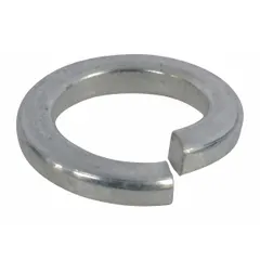 This spring washer is a replacement component for Dayton brand material handling equipment, specifically model 1DMP3. It provides tension and vibration resistance in bolted joints, helping maintain secure fastening in industrial machinery and conveyors.