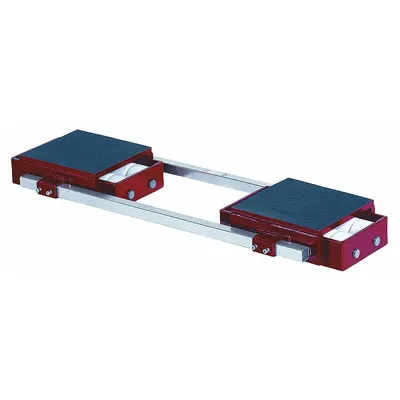 GKS-PERFEKT Machine Roller: 132,000 lb, 7 1/8 in Deck Ht, 15 3/8 in L x 17 3/8 in W - Front- & Rear-Support Machine Rollers