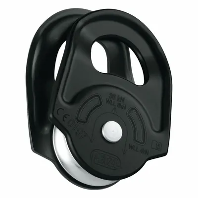 PETZL Pulley: Mounted, 1 Sheaves, For 1/2 in Rope Dia - Max - Mounted Pulleys