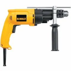 Corded hammer drill with 1/2" keyed chuck and 7.8 A motor delivering 2,700 RPM. Concrete capacity of 3/8" for drilling into masonry, wood, and metal in construction and maintenance tasks.