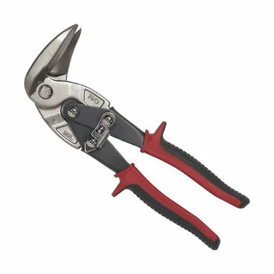 MALCO Aviation Snip: Right, 8 3/4 in Overall Lg, 1 1/2 in Cutting Lg, Steel, TPR - Aviation Snips