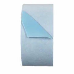 This non-woven fiber surface protection roll is made of UV-resistant blue polyester. It measures 300 ft in length, 4 in in width, and 5 mil in thickness. The roll provides temporary protection for surfaces during painting, machining, or welding operations. Supplied in a 6-pack.
