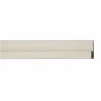 PETG edge trim for finishing wall panel edges in commercial interiors. Provides a clean transition and protects panel edges in high-traffic areas. Color: Mission White. Thickness: 0.04 in. Length: 10 ft
