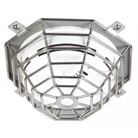SAFETY TECHNOLOGY INTERNATIONAL Smoke Detector Guard: Stainless Steel, 7 in Overall Dp, STI-9604-SS