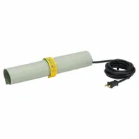 PVC pipe blanket for heating and softening PVC pipe prior to bending or forming. Accommodates pipe sizes from 1/2 in to 1-1/2 in. Includes a 5 ft power cord. Operates on 120 V AC