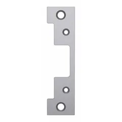 This electric strike is designed for use with cylindrical and mortise locksets in access control systems. Constructed of stainless steel, it measures 4 7/8 inches in height and accepts 12/24V AC/DC input. Rated for heavy-duty performance, it is suitable for demanding door security applications.