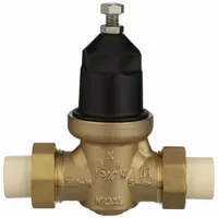 WILKINS Water Pressure Reducing Valve: FNPT, 3/4 in Pipe Size, Cast Bronze, 15 psi to 75 psi, NPT (MPN 34-NR3XLDUCPVC)