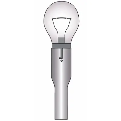 CHECKERS Warning Whip Lens: Incandescent, Solid, 2.4 to 12 W, Clear, 1 in Ht, 1 in Wd (MPN FS9030) - Fleet and Vehicle Maintenance