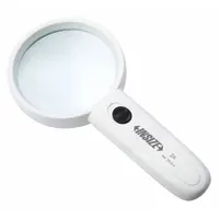 INSIZE Illuminated Magnifier: 2X, 75 mm Lens Dia (MPN 7513-2)