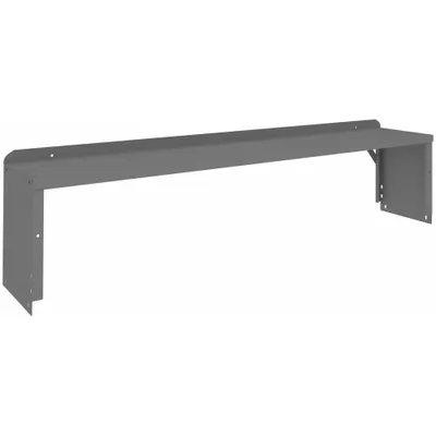 TENNSCO Shelf Riser: 60 in Overall Wd, 10 1/2 in Overall Dp, Gray, Carbon Steel - Risers for Workbenches