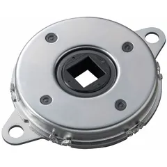 This gearless rotary damper from BANSBACH provides two-sided rotation with a torque rating of 0.5 N-m. The steel body construction supports controlled motion damping in industrial applications such as machinery doors, panels, and conveyor systems to prevent slamming or uncontrolled movement.