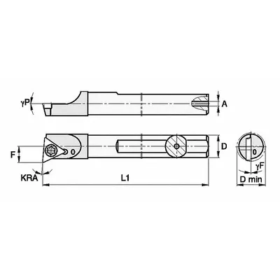 WIDIA Indexable Boring Bar: SCBI75065R (MPN 2822454) - Indexable Boring Bars