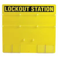 BRADY Lockout Station: Lockout Board, No Padlocks, Lockout Board, Lockout Board, Wall Mount (MPN 50992)