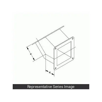 HAMMOND MANUFACTURING 45 Degree Elbow for Corrosion-Resistant - 45 Degree Elbows for Corrosion-Resistant Washdown Wireways