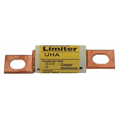 BUSSMANN Cable Limiter: Bolt-to-Bolt Connection, 2/0 AWG, Copper & Aluminum Conductors - Bolt-to-Bolt Limiter Fuses