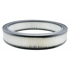 Round-oval engine air filter with axial seal, overall height 2 1/8 inches. Designed for BMW light duty trucks. Filters airborne contaminants to protect engine combustion airflow.