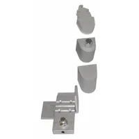 This center-hung pivot hinge is constructed from aluminum with a leaf height of 1 3/16 inches. It is designed for use in commercial door applications where a non-handed pivot solution is required, such as in offices, retail spaces, and institutional buildings