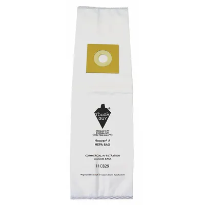 OEM APPROVED VENDOR Hoover Upright Vacuum Bag, Dry, Cloth, 5-Ply, HEPA - Upright Vacuum Bags