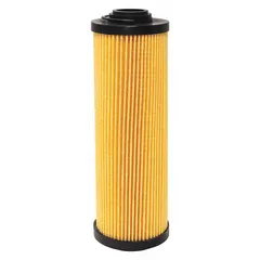 Cartridge hydraulic filter with cellulose media for removing contaminants from hydraulic fluid. Includes a bypass valve to maintain flow during high-pressure conditions. Inside diameter 1 5/8 in. Compatible with MP Filtri vehicles.