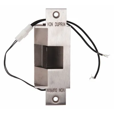VON DUPRIN 6213 24V US32D CON Combination Cylindrical & Mortise Electric Strike - Combination Cylindrical & Mortise Electric Strikes
