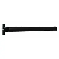 This rim-type exit device features a touchbar style and is constructed from aluminum. It is ADA compliant and designed for doors up to 36 inches wide. Suitable for commercial and industrial egress applications requiring a push-bar-operated door release