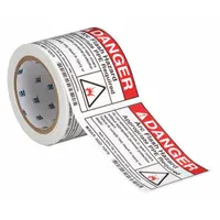 Label: Polyester, Adhesive Sign Mounting, 3 1/2 in x 5 in Nominal Sign Size, 0.01 in Thick, 100 PK (MPN 52023)