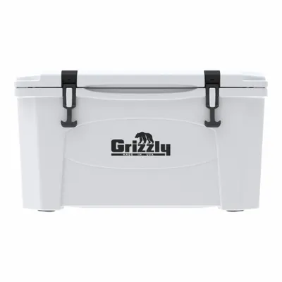 GRIZZLY COOLERS 45qt White Heavy-Duty Chest Cooler - Heavy-Duty Chest Coolers