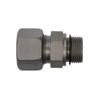 BRENNAN INDUSTRIES Compression Fitting Adapter: 14 mm OD x 1/2 in Pipe size, Compression x MBSPP (MPN D7400-S14-08-ED-SS)