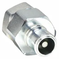 SNAP-TITE Hydraulic Quick Connect Hose Coupling: 3/8 in Coupling Size, Steel, Nitrile, Male NPTF (MPN VEAN6-6F)