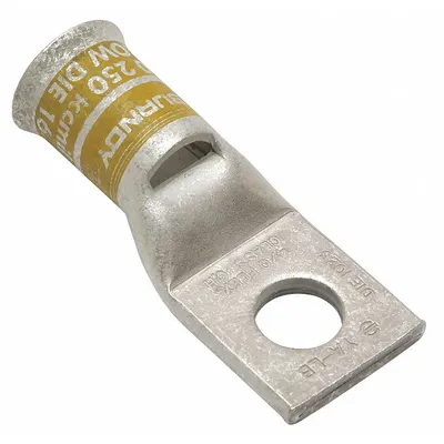 BURNDY Compression Lug: 1/2 in Stud Size, 250 kcmil – 250 kcmil For Wire Sizes - One-Hole Compression Lugs