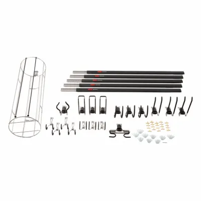 FASTTRACK Wall-Mount Track System Kit: Garage Kit, 20 Pieces - Wall-Mount Track System Kits