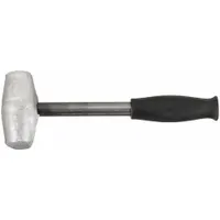 Lead Alloy Mallet: Steel Handle, Textured Grip, 5 lb Head Wt, 2 in Dia, 3 1/2 in Head Lg (MPN AM5PBCG)