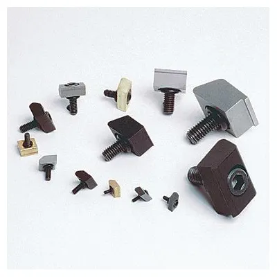MITEE-BITE PRODUCTS INC Pitbull Clamp: Steel, Knife Face, #4-40 Bolt - Knife-Edge Low-Profile Fixture Clamps