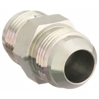 Hydraulic Hose Adapter: 1 1/16 in x 1 1/16 in Fitting Size, Male x Male, JIC x JIC, Rigid, Straight (MPN 2027-12-12S)