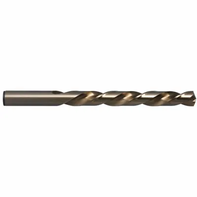 CHICAGO-LATROBE Jobber Length Drill Bit: 5/64", 135° Split Point, Straw/Bronze Cobalt - Left-Hand Cobalt Jobber-Length Drill Bits