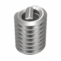 HELI-COIL Helical Insert: Tanged Tang Style, Screw-Locking, #6-32 Thread Size, Plain, Plain, 100 PK (MPN A3585-06CN276)