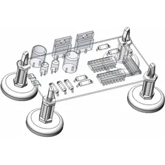 This PCB Standoff Kit includes threaded #6-32 rare earth magnets for mounting circuit boards. The magnets allow tool-free installation and repositioning in enclosures, test fixtures, or prototyping setups without drilling or adhesives.