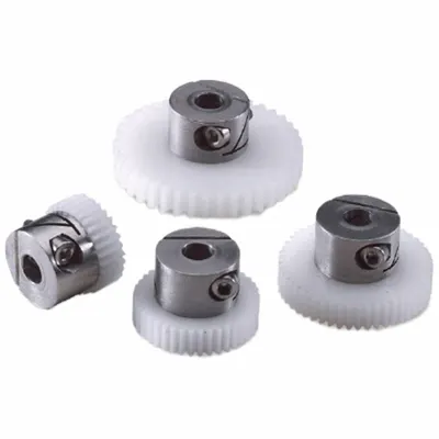KHK GEARS F-Loc Spur Gear: Module m 1, 45 Teeth, 8 mm Bore Dia, Acetal, 20° Pressure Angle - Metric Spur Gears with Locking Hub