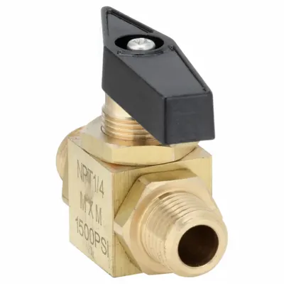 OEM Manual Two-Way Ball Valve: 1/4 in - Panel-Mount Brass Ball Valves